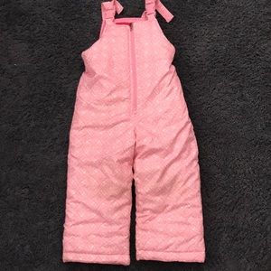London Fog Pink snowflake Snowpants